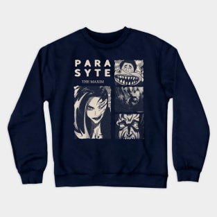 Parasyte The Maxim Gloomy Halftone Fanart Design Crewneck Sweatshirt